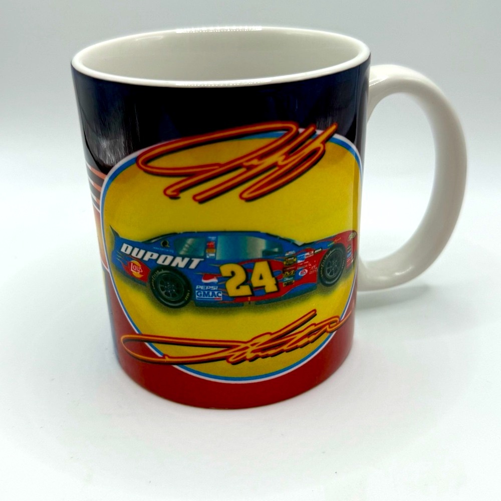 Jeff Gordan #24 Hendrick Motor Nascar Ceramic Coffee Mug‎ 12 Ounces Vintage